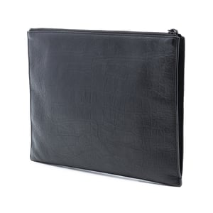 Begagnad Croc Pr präglad läder Monogram Clutch