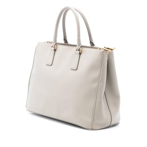 Pre-owned Large Saffiano Lux Galleria Double Zip Tote