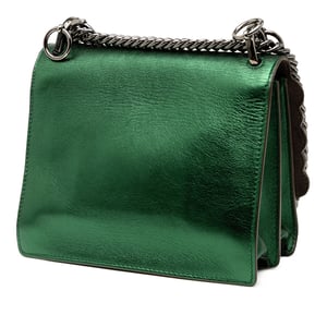 Pre-owned Small Leather Scalloped Kan I Crossbody