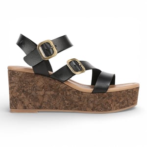 Blowfish Malibu Dames Zwarte Wig Strapppy Espadrille Hielsandalen - Ali