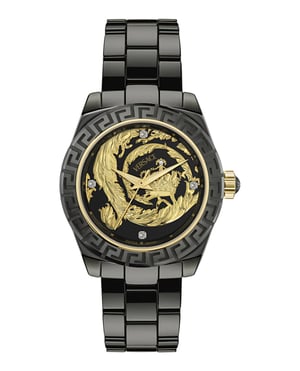 Versace Dv One 20th Anniversary Unisex Horloge Zwart VE6B00725