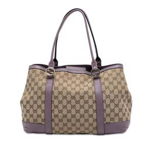 Pre-owned Gg Canvas Miss Gg Tote