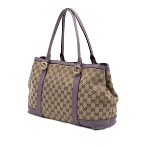 Pre-owned Gg Canvas Miss Gg Tote