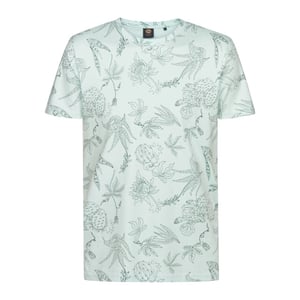 Petrol Industries Heren shirt m-1060-tsr618 6181 cool mint