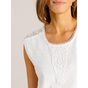 Ivy Beau Verene top offwhite