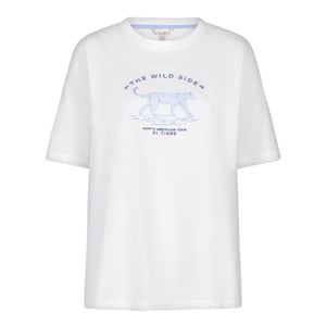 Esqualo T-shirt sp26-05013 offwhite/blue