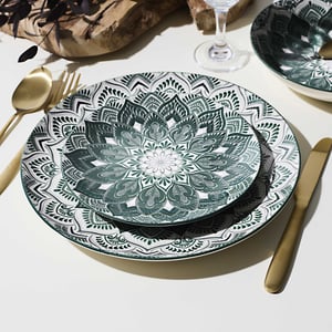 Luzzo ® madala serviesset 4 persoons 12-delig porselein -