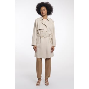Rino & Pelle double breasted coat with belt elsje.7002621 9030 birch