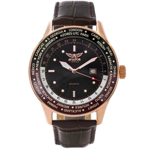 Aviator Horloge F-Series Pilot AVAW9494 Bruin