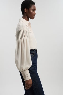 Hotfix Studded Long Sleeve Woven Shirt