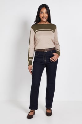 Petite Colour Block Jumper