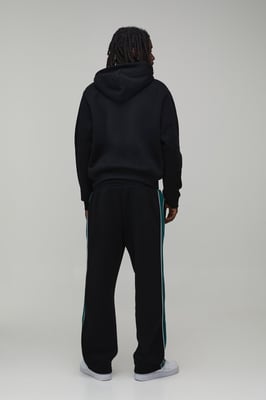 Boxy Man Sport Panelled Hooded Tracksuit