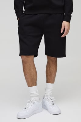 Loose Fit Mid Length Basic Shorts