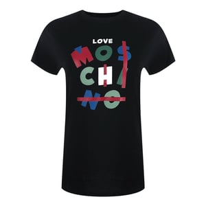 Love Moschino Jumble Logo Black T-shirt