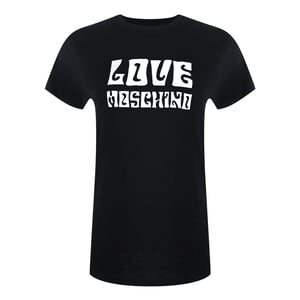 Love Moschino Groovy Logo Black T-shirt