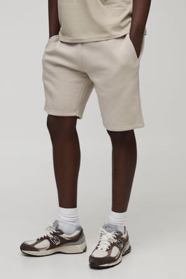 Loose Fit Mid Length Basic Shorts