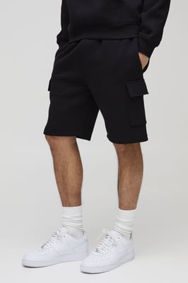 Loose Fit Mid Length Cargo Shorts