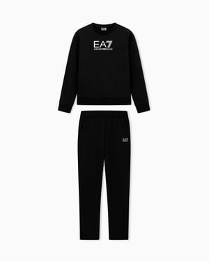 EA7 Emporio Armani Large Logo Tracksuit Black