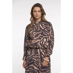 Rino & Pelle Auda.7002621 rino&pelle blouson jacket brown zebra