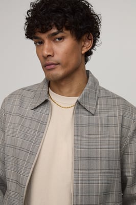 Check Boxy Fit Tailored Co-Ord Jacket