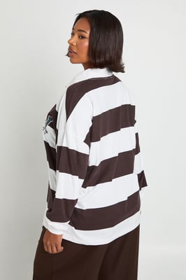 Plus NY Stripe Rugby Shirt