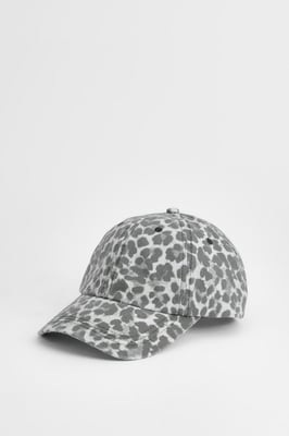 Leopard Print Washed Cap