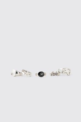 5 Pack Eight Ball & Star Rings