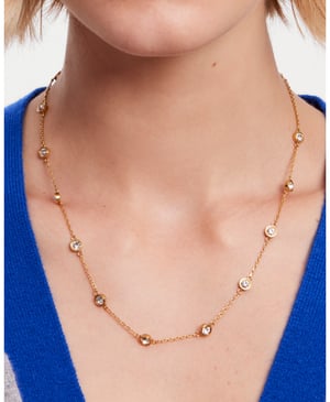 Set In Stone Station Necklace