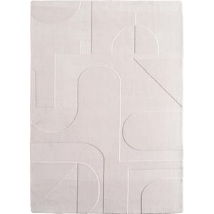 Muratap Japandi vloerkleed hoogpolig scandinavisch design 3d-effect -