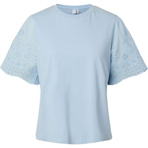 Y.A.S Yaslex ss top w. emb sleeves s. noos skyway