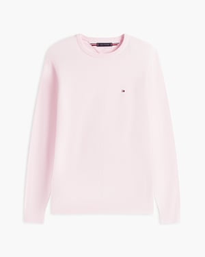 Essential Crew Neck Sweatshirt in Light Pink