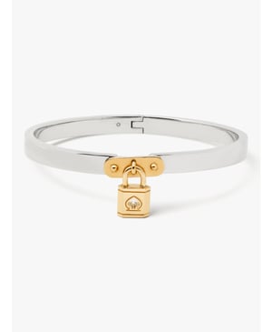 Lock And Spade Charm Bangle