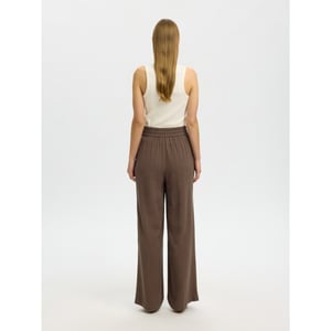 Selected Femme slwviva-gulia hw long sun pant noos 16089062 chocolate chip