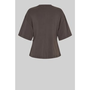 Second Female shirt km enora brooch tee 6150 chocolate tort