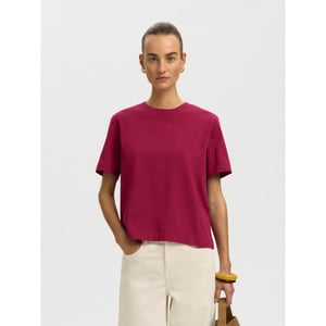 Selected Femme slwessential ss boxy tee noos 16087919 anemone