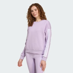 Essentials 3-Stripes Fleece Sweatshirt