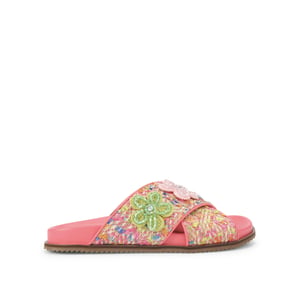 Kurt Geiger London  Brixton Cross Strap Slide Sandals