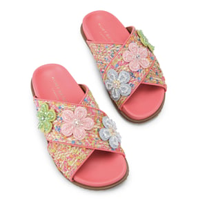 Kurt Geiger London  Brixton Cross Strap Slide Sandals