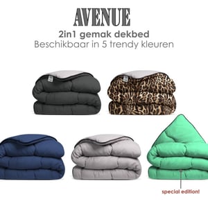 Avenue luxe en makkelijk dekbed zonder overtrek – hoesloos 2 persoons dekbed
