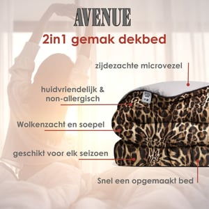 Avenue luxe en makkelijk dekbed zonder overtrek – hoesloos 2 persoons dekbed