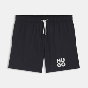 Men's Hugo Paolo Quick Dry Swim Shorts in Black