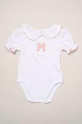 4-Piece Bow Print Baby Outfit Set