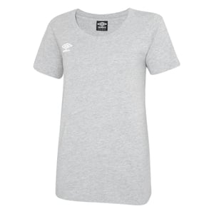 Umbro Dames/Dames Club Vrijetijds-T-shirt (Lichtgrijs mergel)
