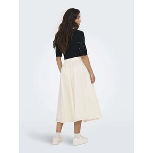 Only Onlmaila long pleat skirt wvn cloud dancer