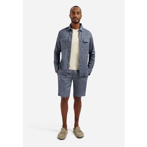 No Excess Overshirt full button 2-tone with l night