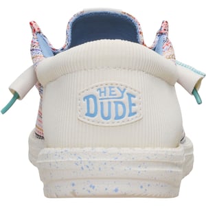 HEYDUDE Wally Funk Multi Mesh Polyester Heren Egret/Multi Moccasins Schoenen
