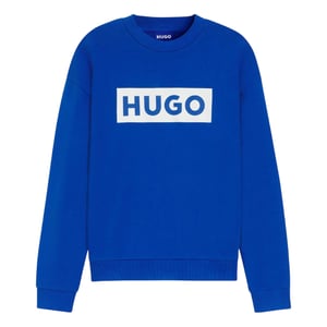 Hugo Heren Niero Logo Crew Neck Sweatshirt (Blauw)