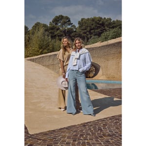 Nukus Nks09061 24 scarlet pants bleached denim