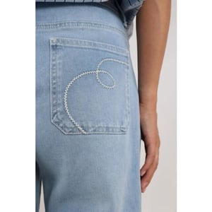 Nukus Nks09061 24 scarlet pants bleached denim
