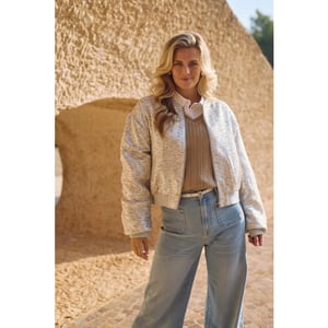 Nukus Nks13096 374 babette bomber silver/camel